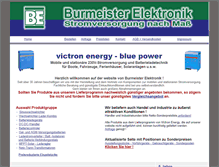 Tablet Screenshot of burmeister-elektronik.com